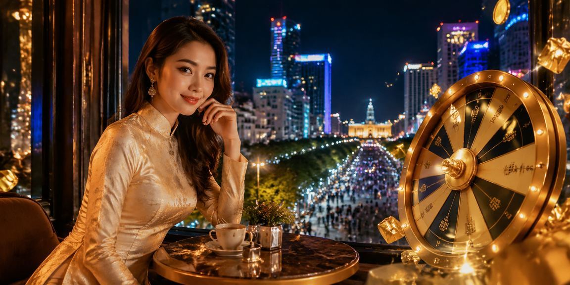 Người phụ nữ mặc áo dài chơi roulette tại sòng casino sang trọng TP. Hồ Chí Minh